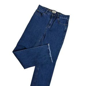 Kate Spade Raw Hem Straight Leg Denim Jeans 25